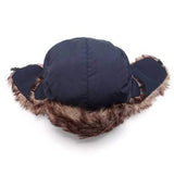Unisex Russian Faux Fur Pilot Trapper Cap Outdoor Ski Ear Protective Hat