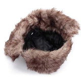 Unisex Russian Faux Fur Pilot Trapper Cap Outdoor Ski Ear Protective Hat
