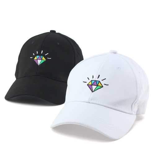 Unisex Men Women Diamond Embroidery Baseball Cap Adjustable Strap Back Trucker Hats
