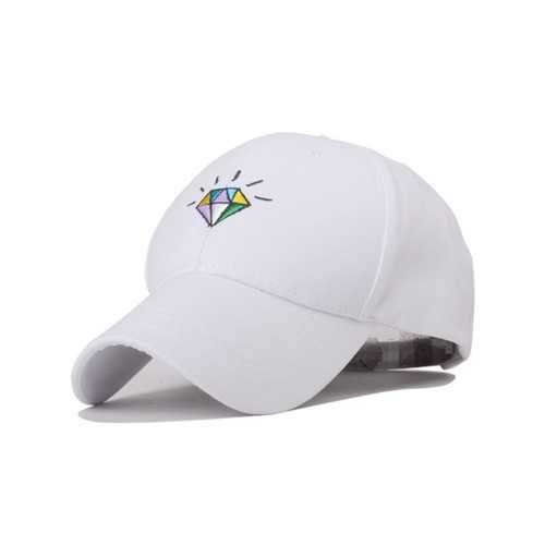 Unisex Men Women Diamond Embroidery Baseball Cap Adjustable Strap Back Trucker Hats