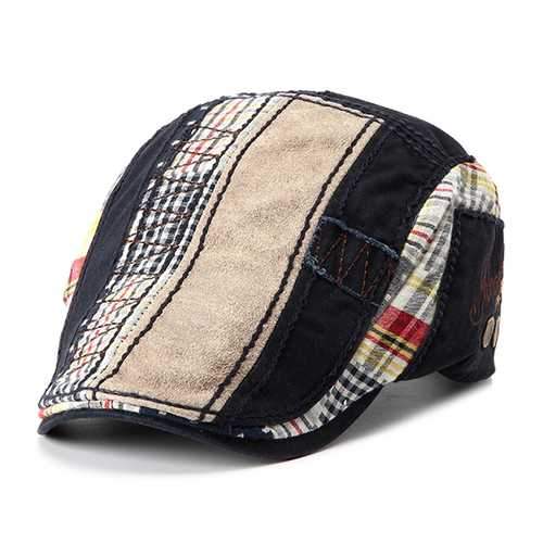 Unisex Washed Cotton Adjustable Beret Hat