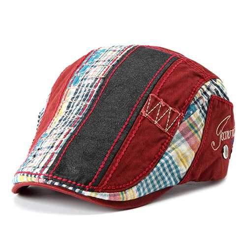 Unisex Washed Cotton Adjustable Beret Hat