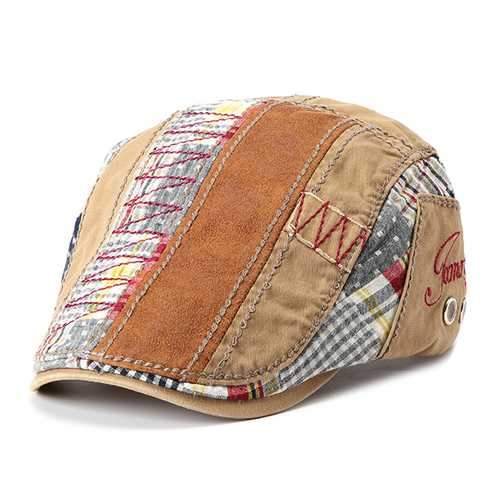 Unisex Washed Cotton Adjustable Beret Hat