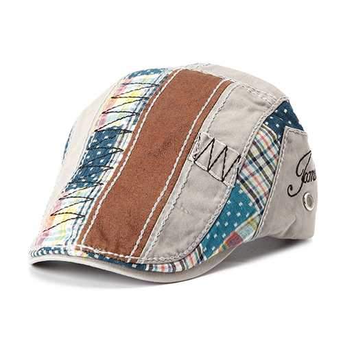 Unisex Washed Cotton Adjustable Beret Hat