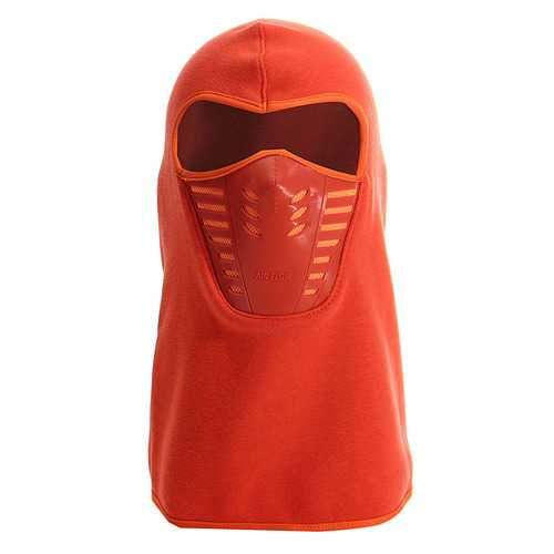 Unisex Cotton Blend Silica Gel Face Mask Cap Fleece Linen Winter Ski Driving Cap Neck Cover Hat