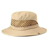 Unisex Mountaineering Fishing Mesh Cap Bucket Hat Folding Outdooors Sun Hat