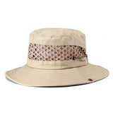 Unisex Mountaineering Fishing Mesh Cap Bucket Hat Folding Outdooors Sun Hat
