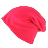 Unisex Cotton Blend Slouch Beanie Hat Pure Color Elastic Stretchable Outdoor Warm SKiing Cap
