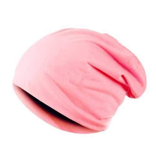 Unisex Cotton Blend Slouch Beanie Hat Pure Color Elastic Stretchable Outdoor Warm SKiing Cap