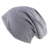 Unisex Cotton Blend Slouch Beanie Hat Pure Color Elastic Stretchable Outdoor Warm SKiing Cap