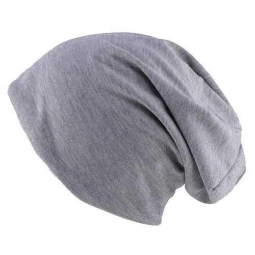 Unisex Cotton Blend Slouch Beanie Hat Pure Color Elastic Stretchable Outdoor Warm SKiing Cap