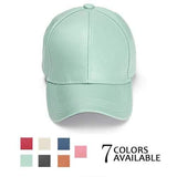 Unisex Men Women PU Leather Pure Color Baseball Cap Adjustable Snapback Hip-hop Hat