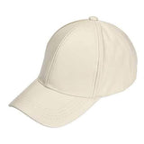 Unisex Men Women PU Leather Pure Color Baseball Cap Adjustable Snapback Hip-hop Hat