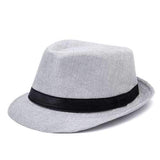 Panama Wide Brim Trilby Straw Hat Black Sunhat