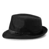 Panama Wide Brim Trilby Straw Hat Black Sunhat