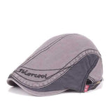 Unisex Cotton Embroidery Washed Beret Hat Duckbill Golf Visor Buckle Cabbie Cap For Men Women