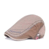 Unisex Cotton Embroidery Washed Beret Hat Duckbill Golf Visor Buckle Cabbie Cap For Men Women