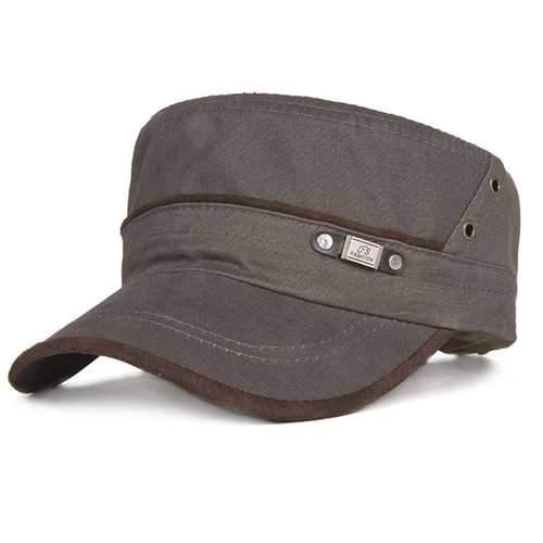 Unisex Cotton Flat Baseball Cap Ourdoot Sport Adjustable Hat