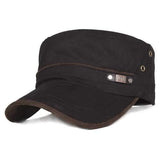 Unisex Cotton Flat Baseball Cap Ourdoot Sport Adjustable Hat