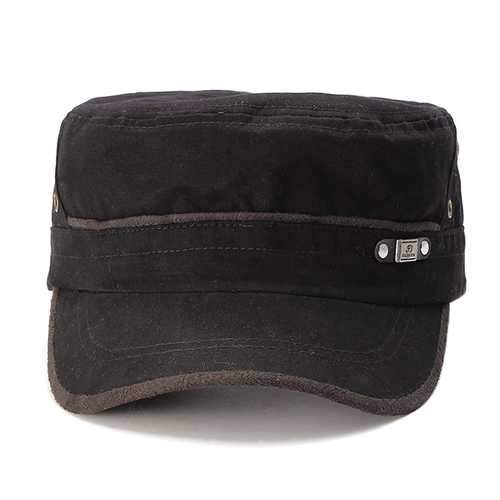 Unisex Cotton Flat Baseball Cap Ourdoot Sport Adjustable Hat