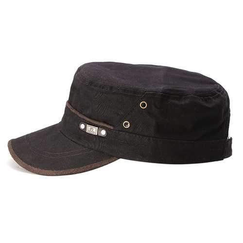 Unisex Cotton Flat Baseball Cap Ourdoot Sport Adjustable Hat