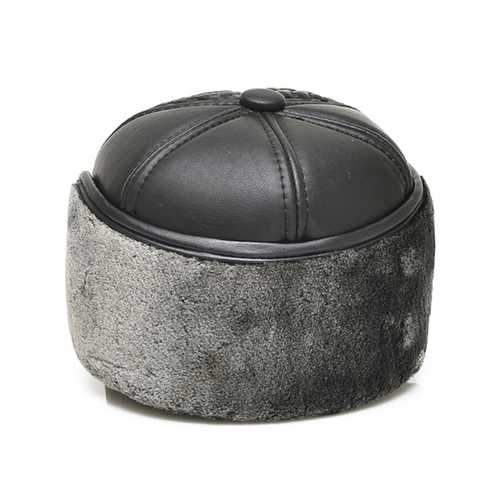 Men Male PU Leather Earflap Ear Muffs Baseball Cap Adjustable Blank Golf Outdoor Hat