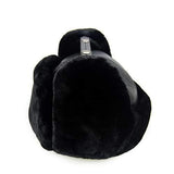 Unisex PU Leather Earflap Ear Muff Hat Faux Fur Plush Linen Buckle Pilot Trapper Cap