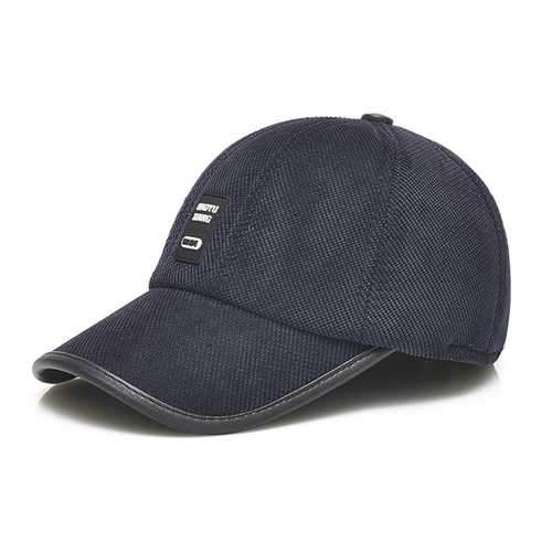 Unisex Men Women Cotton Blend Earflap Ear Muffs Baseball Cap Adjustable Golf Snapback Hat