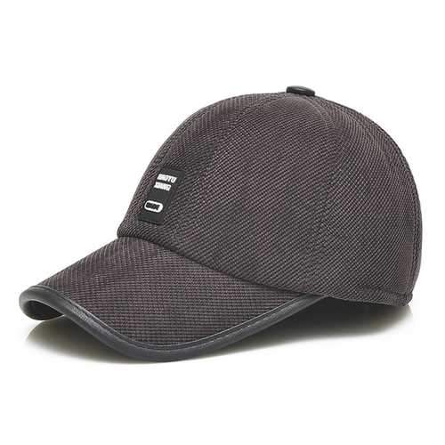 Unisex Men Women Cotton Blend Earflap Ear Muffs Baseball Cap Adjustable Golf Snapback Hat
