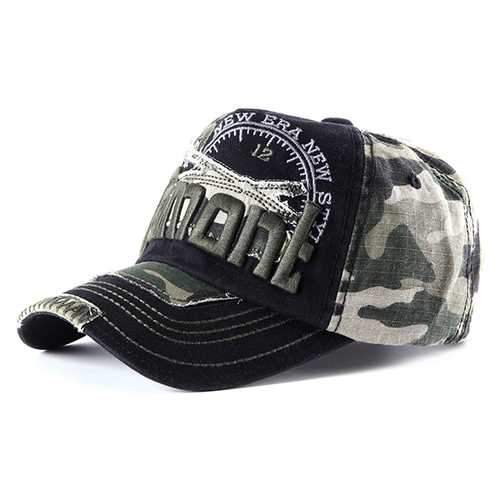 Unisex Embroidery Baseball Cap Camouflage Casual Outdoor Hip-hop Hat