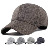 Unisex Leisure Baseball Cap Outdoor Shade Hat Cotton and Linen Fabrics