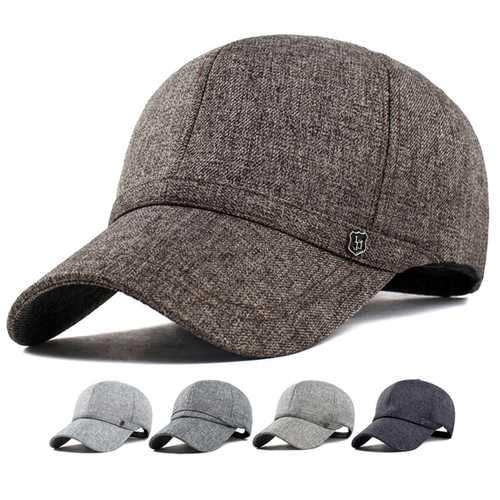 Unisex Leisure Baseball Cap Outdoor Shade Hat Cotton and Linen Fabrics