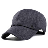 Unisex Leisure Baseball Cap Outdoor Shade Hat Cotton and Linen Fabrics