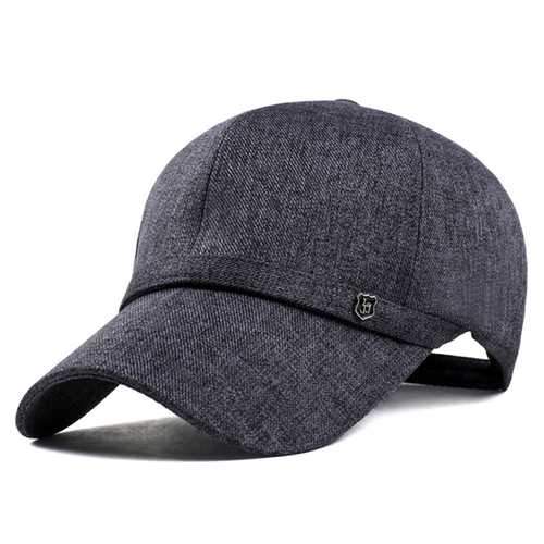 Unisex Leisure Baseball Cap Outdoor Shade Hat Cotton and Linen Fabrics