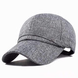 Unisex Leisure Baseball Cap Outdoor Shade Hat Cotton and Linen Fabrics