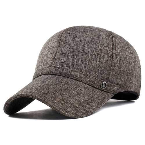 Unisex Leisure Baseball Cap Outdoor Shade Hat Cotton and Linen Fabrics