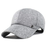 Unisex Leisure Baseball Cap Outdoor Shade Hat Cotton and Linen Fabrics