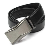 Mens Belt Peritoneal Second Layer Leather  Business Automatic Alloy Buckle Strip Length Randomly