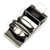Mens Belt Peritoneal Second Layer Leather  Business Automatic Alloy Buckle Strip Length Randomly