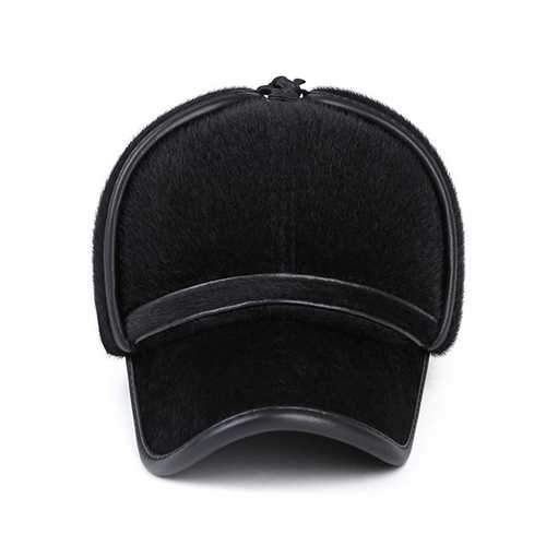 Unisex Imitation Mink Fur Earflap Ear Muffs Baseball Cap Faux Fur Outdoor Ear Protective Hat