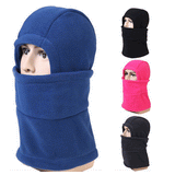 Unisex Full Face Mask Fleece Cap Neck Warmer Hood Plush Lining Winter Sports Multifunctional Ski Hat