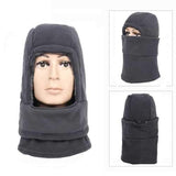 Unisex Full Face Mask Fleece Cap Neck Warmer Hood Plush Lining Winter Sports Multifunctional Ski Hat