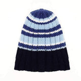 Unisex Crochet Knitted Beanie Hat Knitting Mixed Color Elastic Stretchable Outdoor Warm SKiing Cap