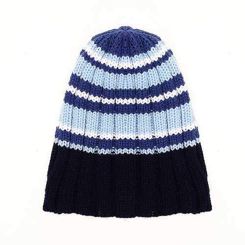 Unisex Crochet Knitted Beanie Hat Knitting Mixed Color Elastic Stretchable Outdoor Warm SKiing Cap