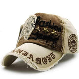 Unisex Cotton Washed Vintage Embroidery Baseball Cap Adjustable Golf Snapback Hat For Men Women
