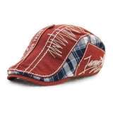 Unisex Cotton Washed Beret Hat Buckle Adjustable Paper Boy Newsboy Cabbie Golf Gentleman Cap