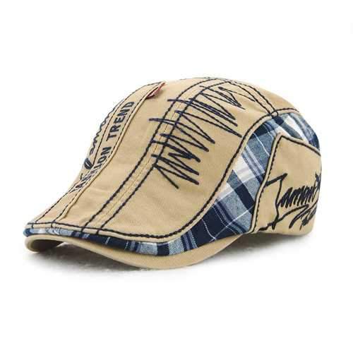 Unisex Cotton Washed Beret Hat Buckle Adjustable Paper Boy Newsboy Cabbie Golf Gentleman Cap