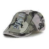 Unisex Cotton Camouflage Beret Hat Buckle Adjustable Paper Boy Military Cabbie Golf Gentleman Cap
