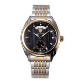 TEVISE Mechanical Watch Fashion Business Men Wrist Watch Date Display Vertical Stripes Dial Watch