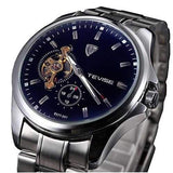 TEVISE Brand Mechanical Watch Fashion Stainless Steel Strap Business Men Wrist Watch 8377-001